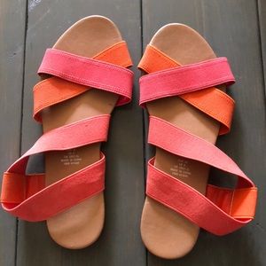 H&M Coral and Pink Sandals